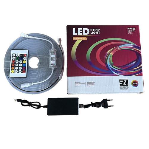 智能光12v幻彩跑马霓虹灯*1KXY296灯调5米套彩色可声5控装装饰灯