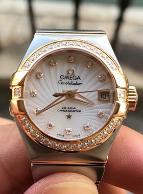 98新27mm欧米茄星座系列123.25.27.20.55.001自动机械女表正品