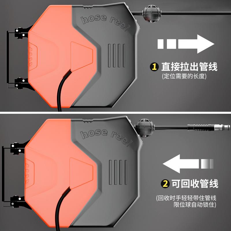 家纳用洗机ECF绕管器高压水车管鼓亿力绿田清洗机收水架出水管卷