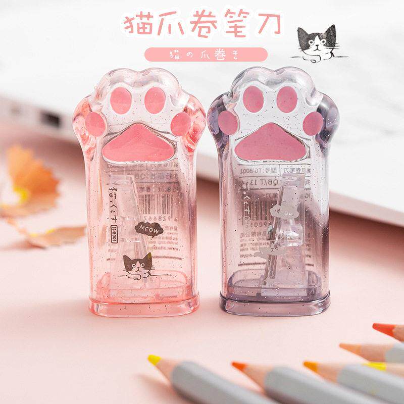 TWINGO可爱创意削笔器颜值猫咪卷笔刀粉嫩少女心猫爪卷笔刀