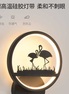 壁灯卧室床头灯创意过道楼梯灯具现代简约LED装饰客厅背景墙灯1B