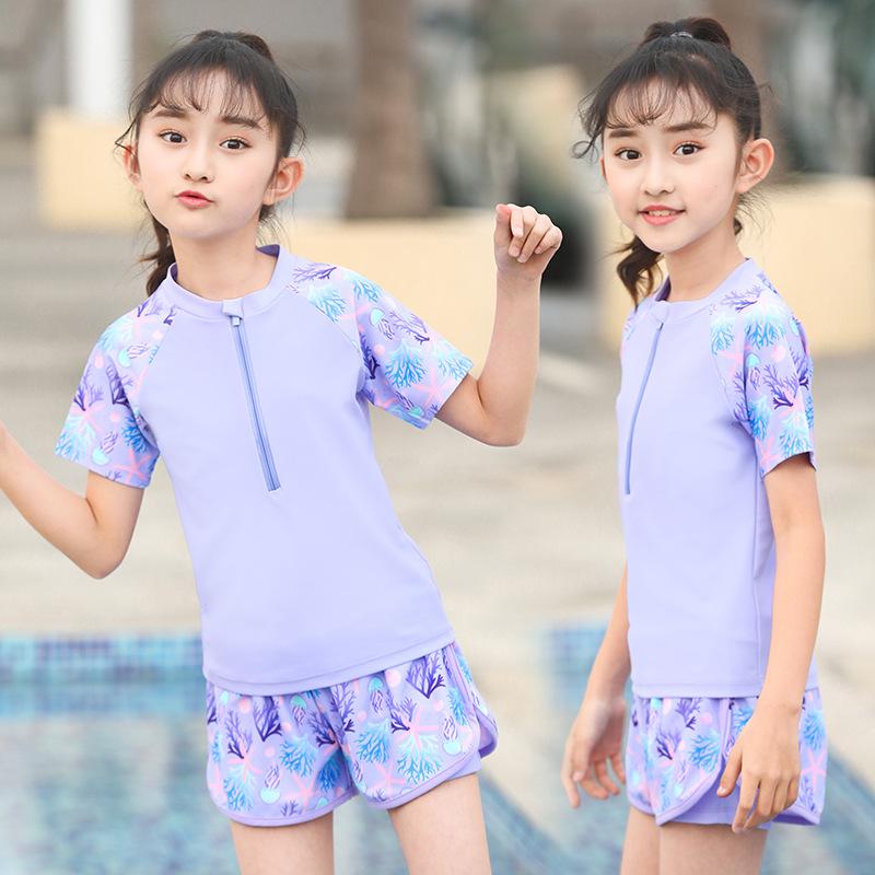 游泳衣女童泳衣儿童高级套装裤