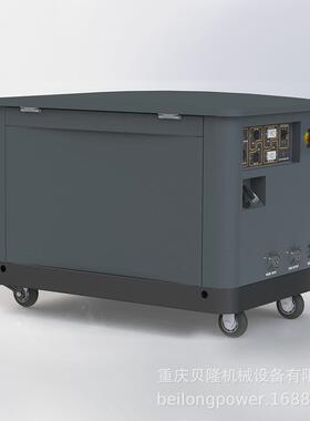 汽油发电机15KW/18/23/25千瓦四缸双燃料静音汽油发电机组