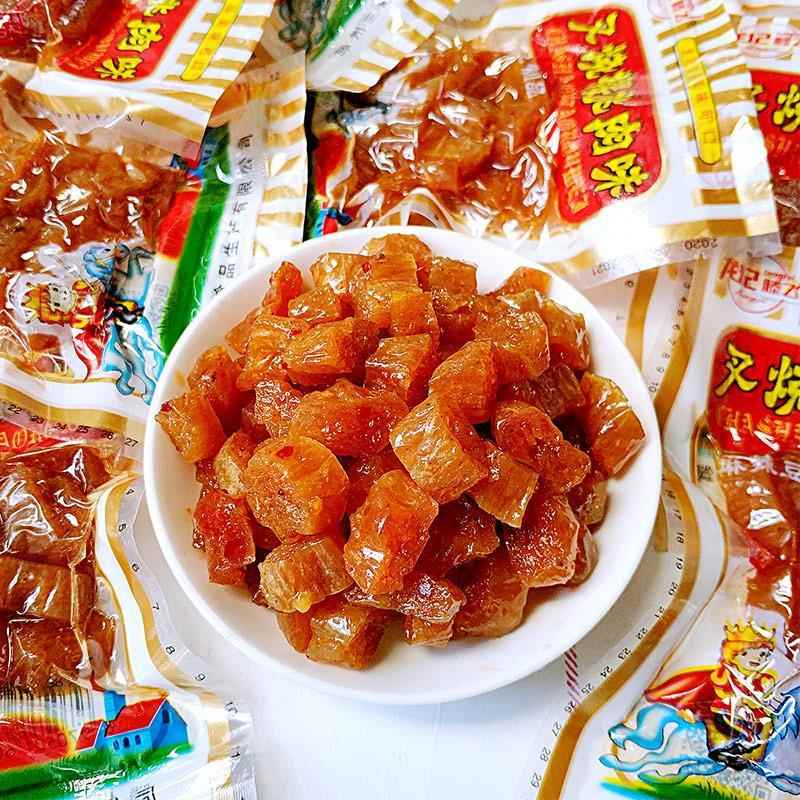龙记叉烧樱桃肉辣条怀旧休闲8090后零食老式儿时麻辣素肉吃货小吃
