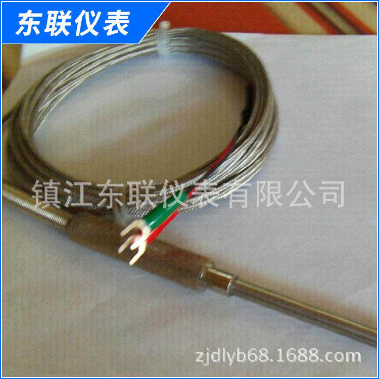 【实用型】铠装插头式热电偶 卡箍压簧热电偶 品质保证