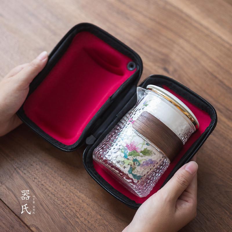 器氏高端旅行茶具套装便携式户外茶具套装2024新款快客杯一壶三杯
