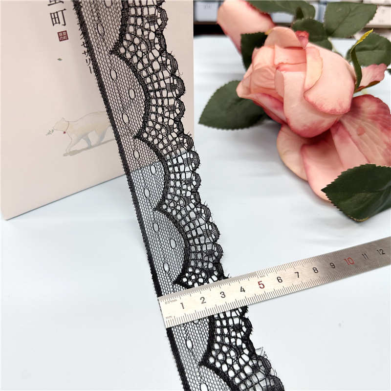 4cm蕾丝花边 蝴蝶花边 扇子花边 贝壳蕾丝花边 服装辅料 饰品配件
