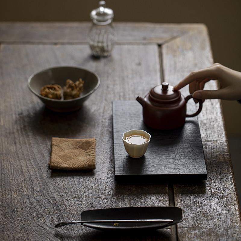 柚茶盘TWA长方型风壶家承一壶两木杯小托盘实木侘寂用干泡茶台收
