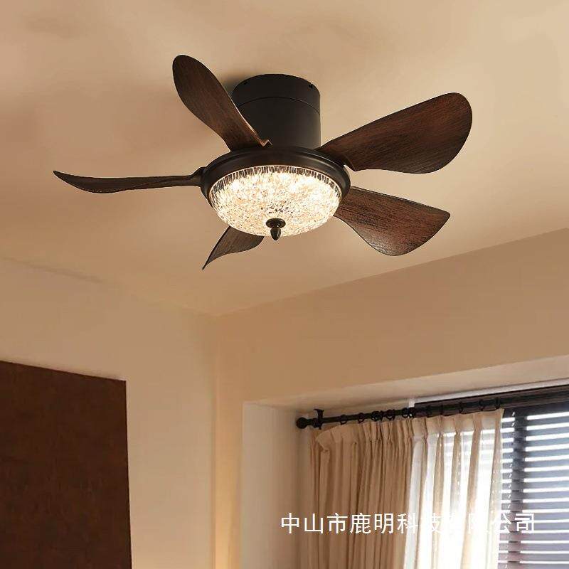 美式复古风扇吊灯中古简约餐厅灯客厅卧室灯温馨民宿酒店大厅灯饰