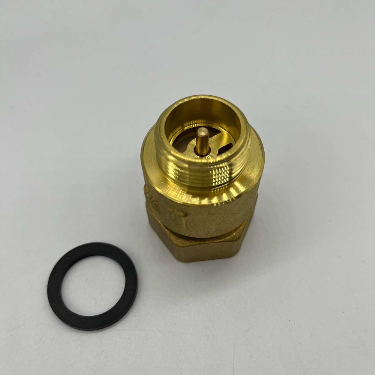 黄铜水表伸缩止回阀 全铜水表前活接止回阀内外丝止逆阀表前阀