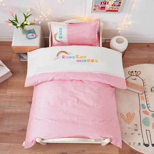 幼儿被园被子三午LBW件套棉质儿童六件套棉花被褥宝宝睡夏被四季