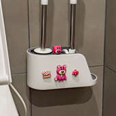 免打孔卡通可爱2024新款 卫生间马桶刷家用无死角壁挂厕所刷子专用