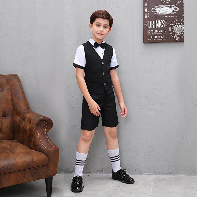 正品童礼服男童小西花婴装甲套装儿童抱袋裤马演出服元旦大合唱表