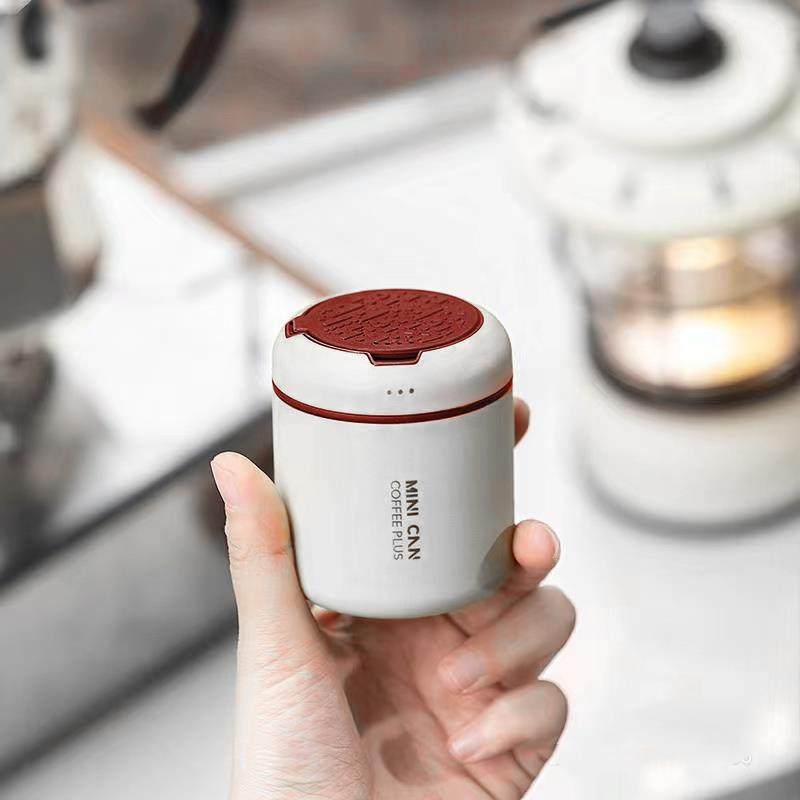 迷你便携小号分装不锈钢咖啡粉密封罐单向排气咖啡豆保存罐茶叶罐