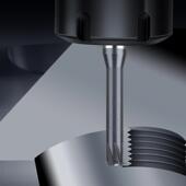 PQT涂层单牙螺纹铣刀钨钢单齿螺纹铣牙刀合金不锈钢铝专用60度