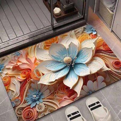 Home Decoration Bathroom Absorbent Floor Mats Bedroom