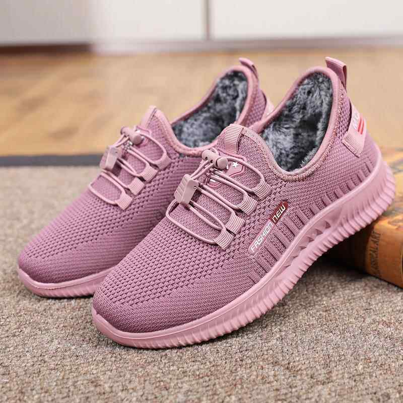 高档老北女京布女鞋棉鞋加绒防保暖冬季鞋子中老年人滑妈妈运动休