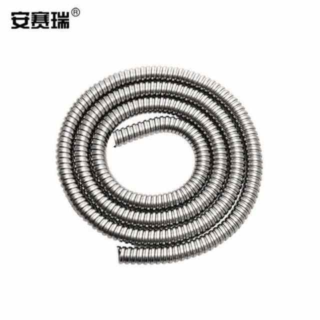 安赛瑞304不锈钢穿线软管金属波纹防鼠蛇皮管电线保护管套管内径1