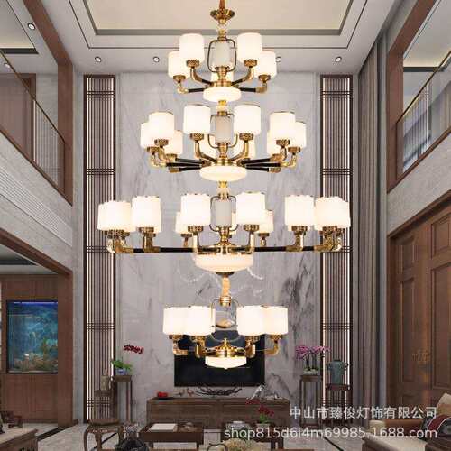 吊灯客厅灯简约现代大气欧式别墅奢华大厅2021新款餐厅卧室吊灯