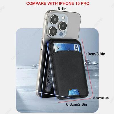 Magsafe Card Wallet Phone Stand PU Leather Magnetic Card Hol
