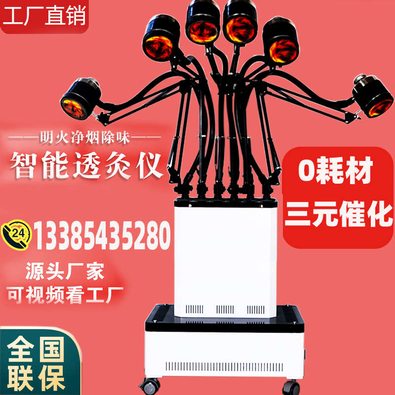 艾灸熏蒸仪器明火加艾绒美容院无烟家用温灸吸烟防烫排烟随身艾灸