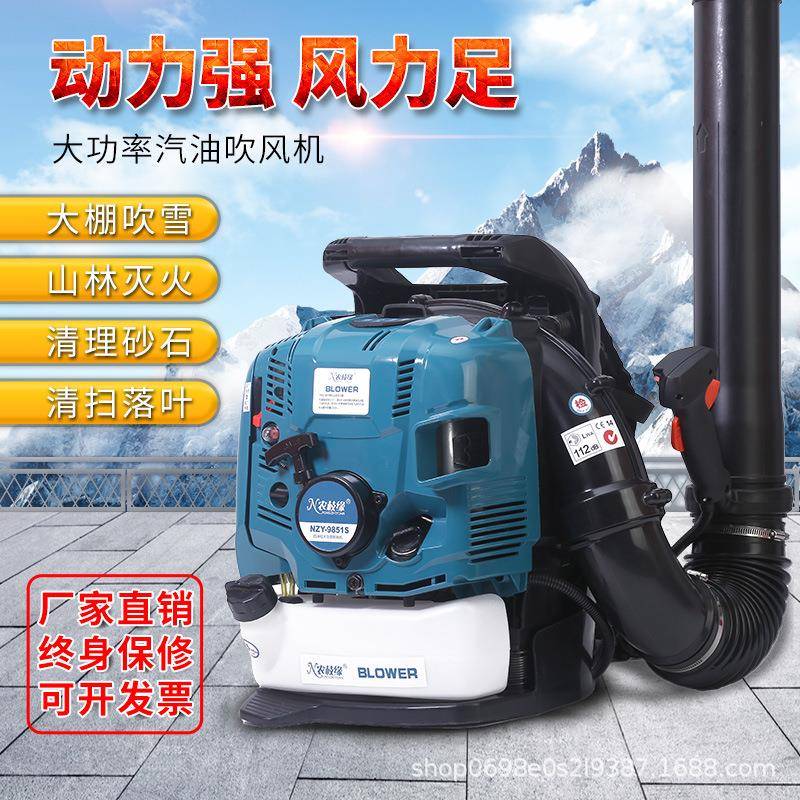 四冲程背负式汽油吹风机大棚吹雪机森林风力灭火机鼓风机环卫商用