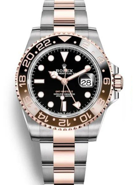 爆款沙士圈[9.8新]劳力士格林尼治间金自动机械男表126711