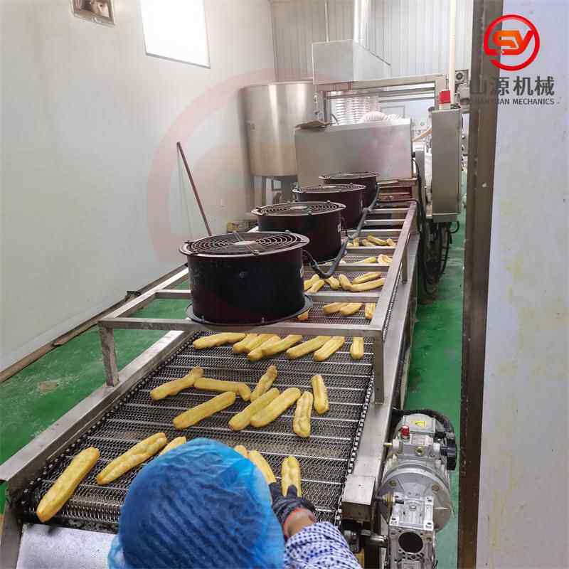 全自动油条油炸机 新款速冻油条油炸设备 小胖子油条油炸机器
