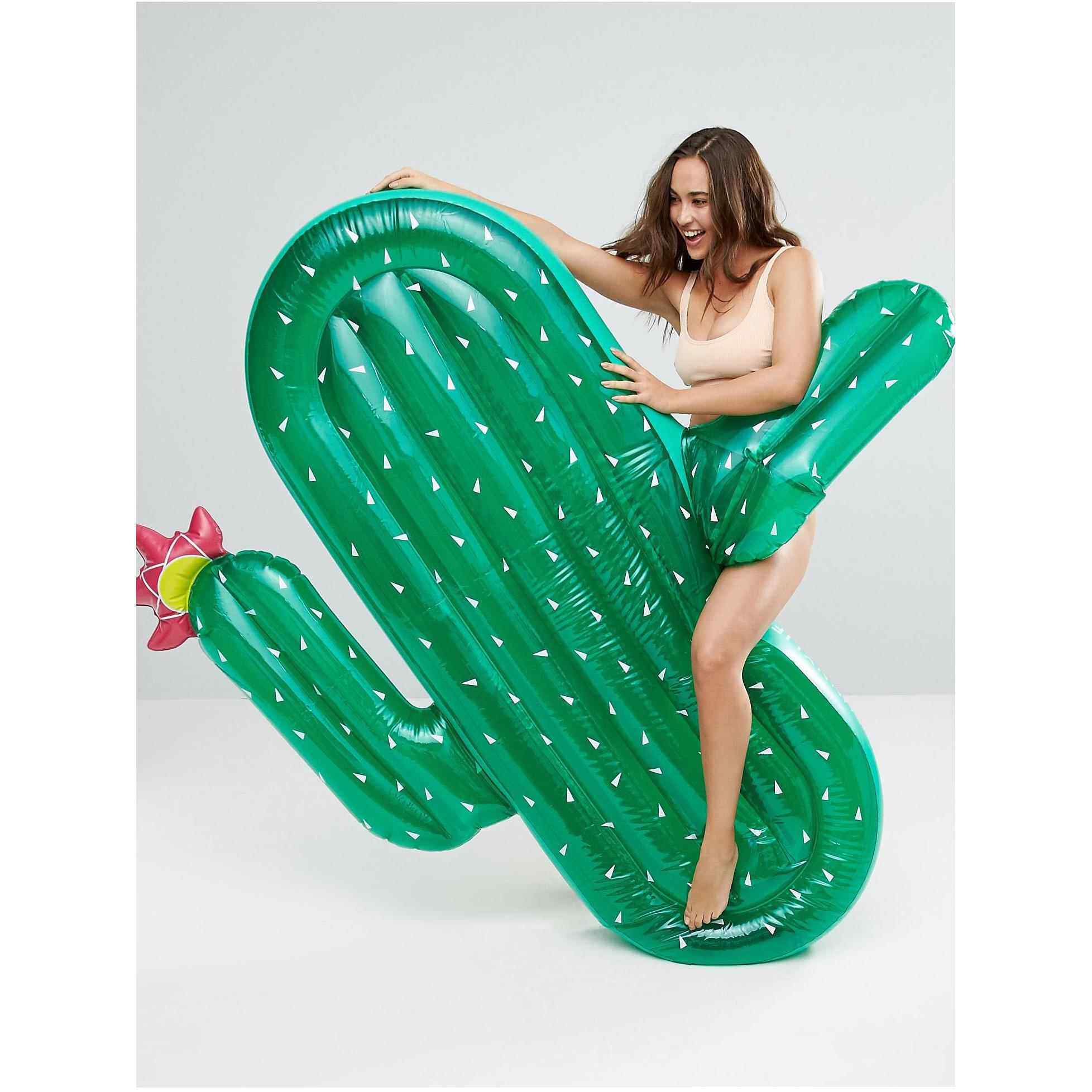 儿童仙人掌冰淇淋浮床成人菠萝水上充气浮排彩虹漂浮气垫游泳圈