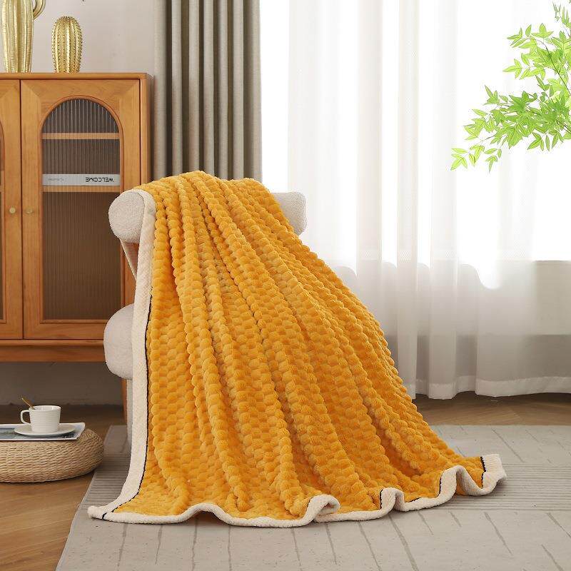秋冬季金龟绒单层毛毯贝贝绒卧室保暖多功能双面绒盖毯柔软亲肤
