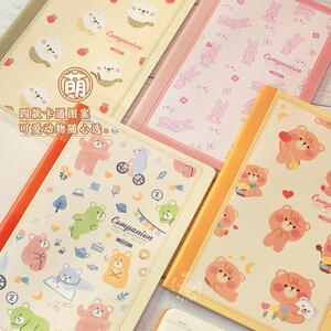 跨境本字时多A5方格小动物轻薄笔记本软萌可爱熊兔学生学习手账本