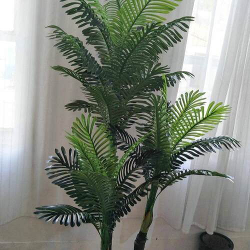 仿真植物散尾树 酒店室内花卉盆景装饰散尾树仿真植物