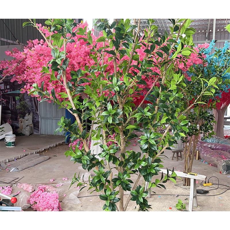 仿真东青树商场别墅观赏仿真桂花树游乐园布置装饰假树人造桂花树