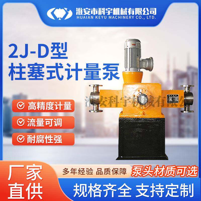 厂家供应2J-D型柱塞式计量泵304不锈钢柱塞泵耐腐蚀防爆可调泵