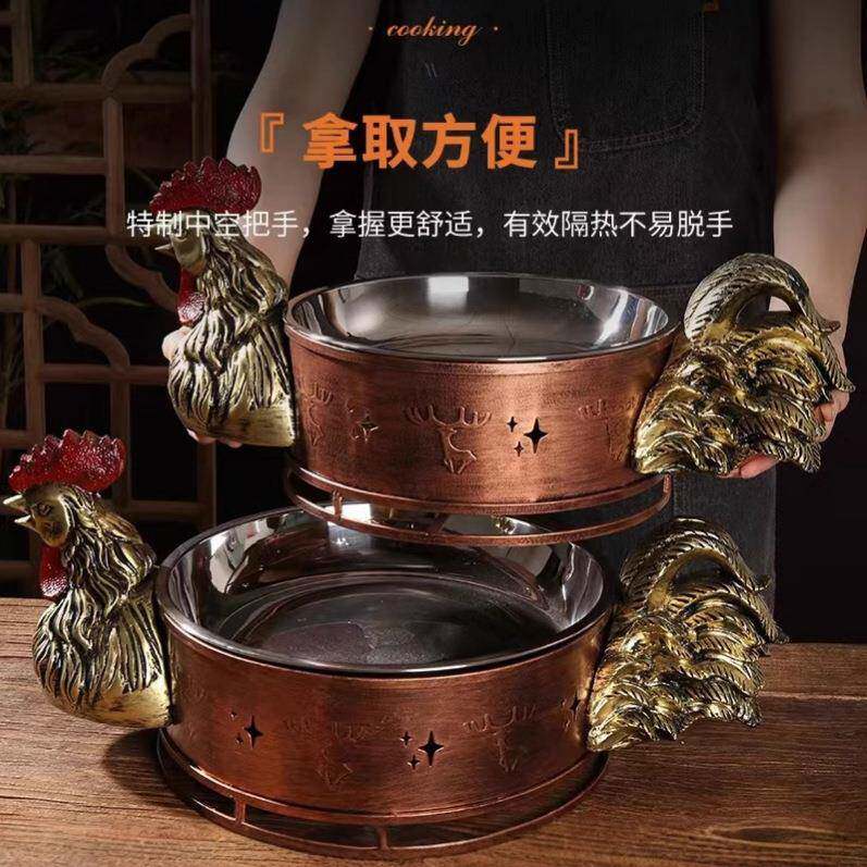 创意餐具特色农家乐铸铁锅个性地锅鸡干锅牛蛙干锅鸡酒精炉小火锅