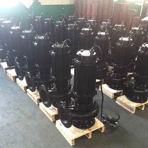 定制WQ污水泵潜水排污泵4KW无堵塞潜污泵地下室集水坑搅匀排污泵