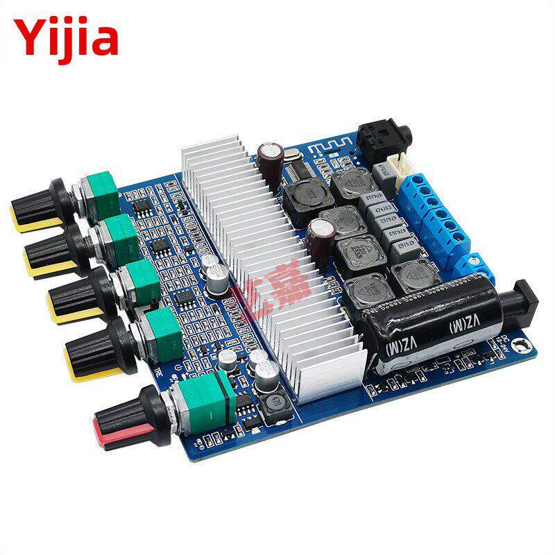 TPA3116蓝牙5.0数字功放板2.1声道2* 50W+100W低音炮12-24V带音调