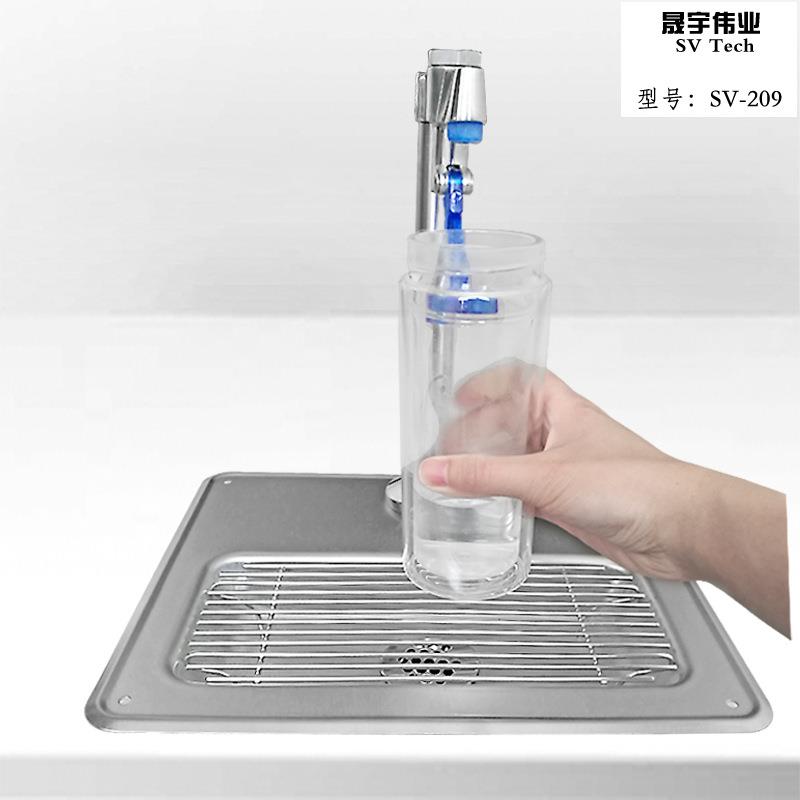 沥水盘推杯龙头304不锈钢直饮水净水反弹龙头 SV-209