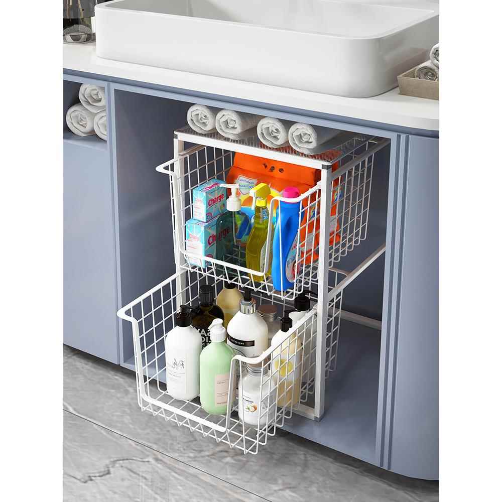 61K3卫生间用品大全浴室下置物架下方水槽抽屉式ATF手柜子洗台下