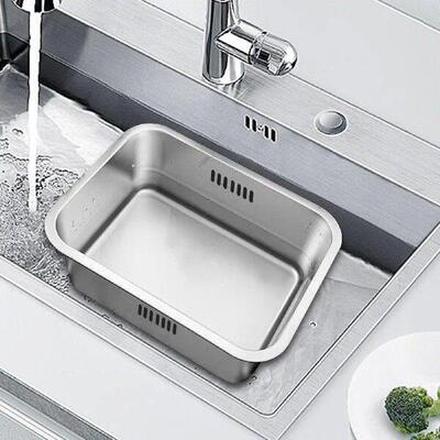 Washing Basin Stainless Steel Rectangle Basin Stackable