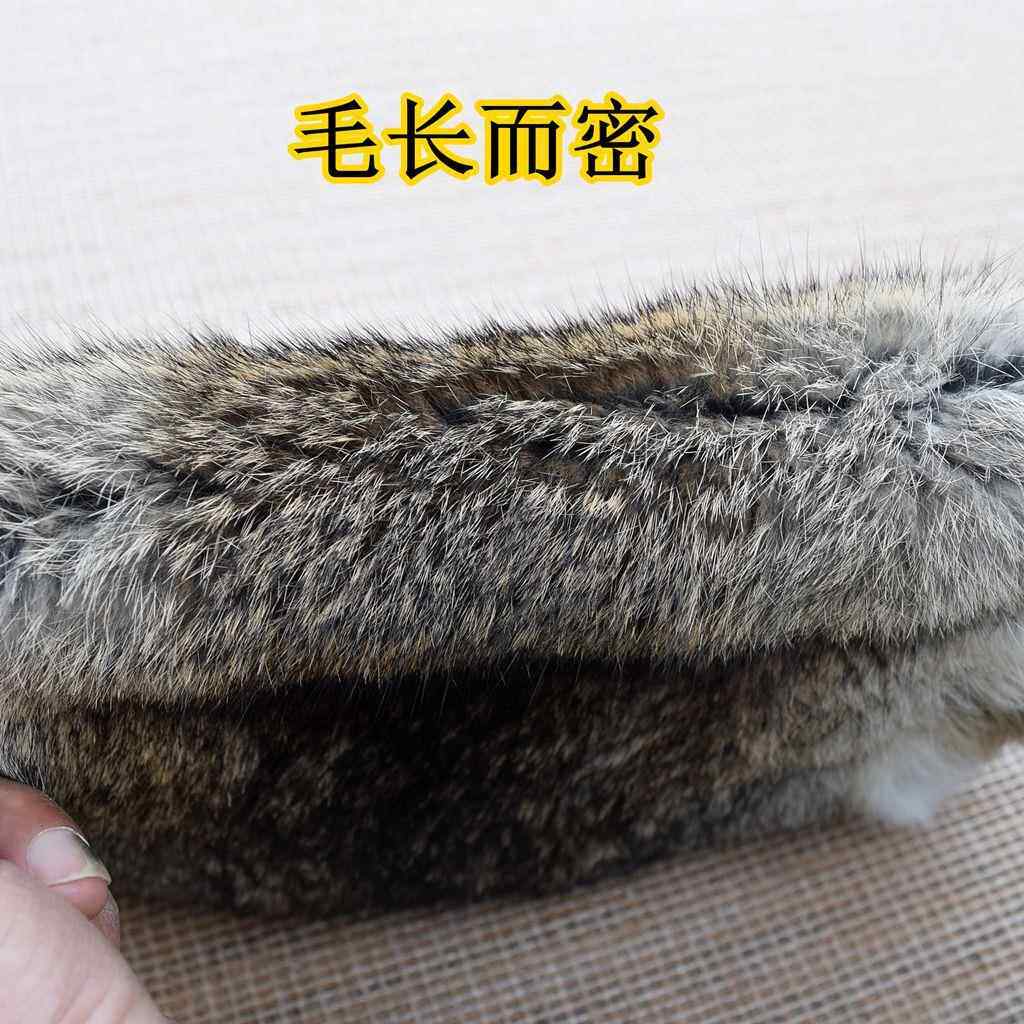 新款直销整张草黄色家兔皮 兔毛 鞋里皮汽车扶手箱坐垫皮草原材料