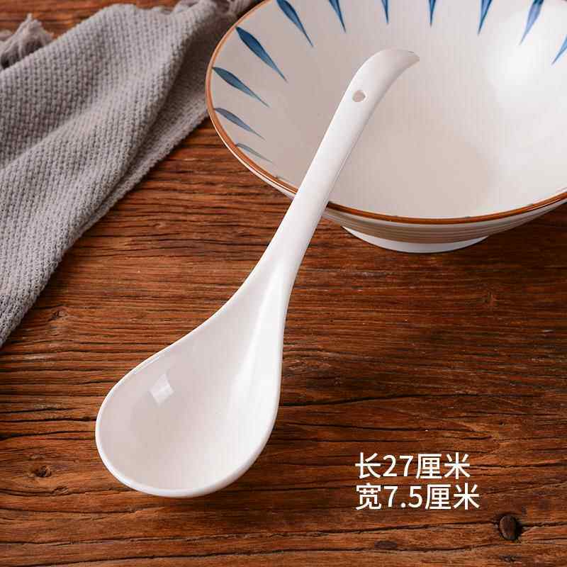 陶瓷特大号汤勺家用商用打盛汤粥长柄砂锅勺火锅勺汤匙汤匙