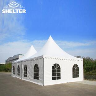 赛尔特尖顶展示帐篷四脚铝合金篷房婚礼活动广告篷房户外餐饮帐篷
