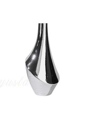 玻璃简约插干花器花瓶摆件别墅样板房客厅茶几餐厅吧台柜软装饰品