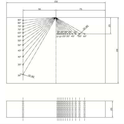 波束偏转试块-恒定声程无损检测探伤试块