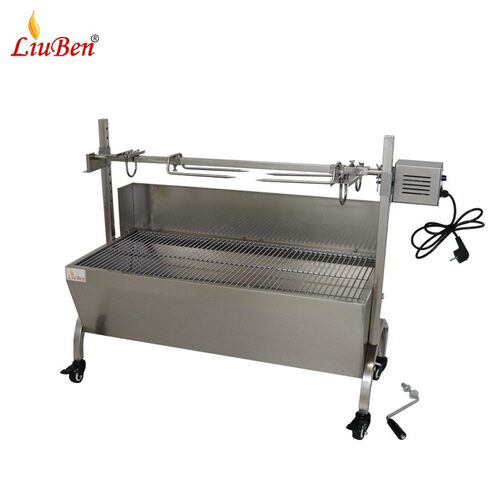 全不锈钢电动烧烤炉手动烧烤机户外碳烤炉自动BBQ烧烤架工厂