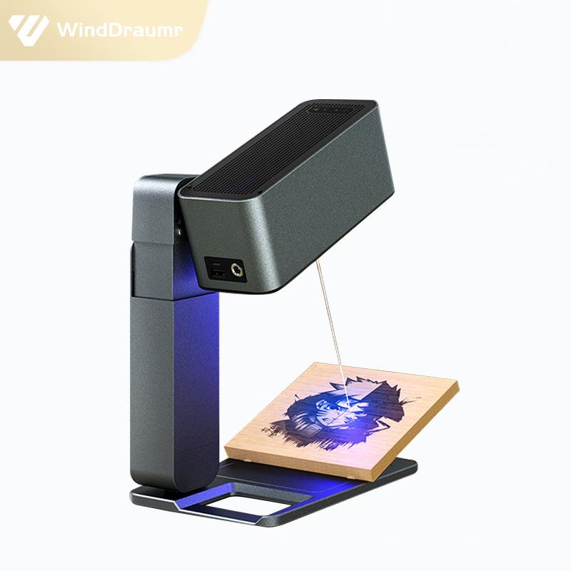激光雕刻机叶雕机小型便携式可折叠桌面自动木板雕刻3D打标机刻字