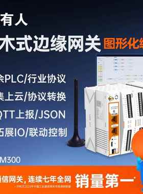 有人5G边缘计算PLC网关Bacnet远程IO模拟量modbus网络继电器M300