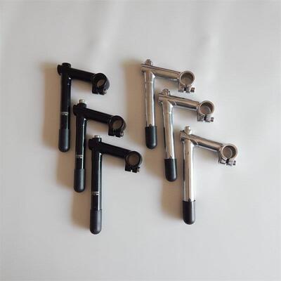 包邮公路车鹅颈把立铝合金22.2死飞车立管覆古银色黑色