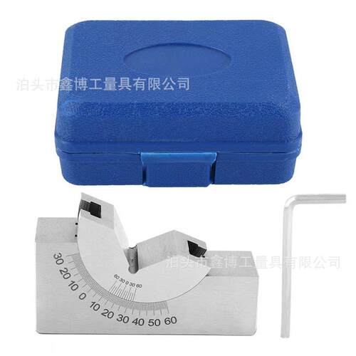 100x30x50角度垫块AP46磨床V型垫铁3-60度量角器KP30可调式角度规 - 封面